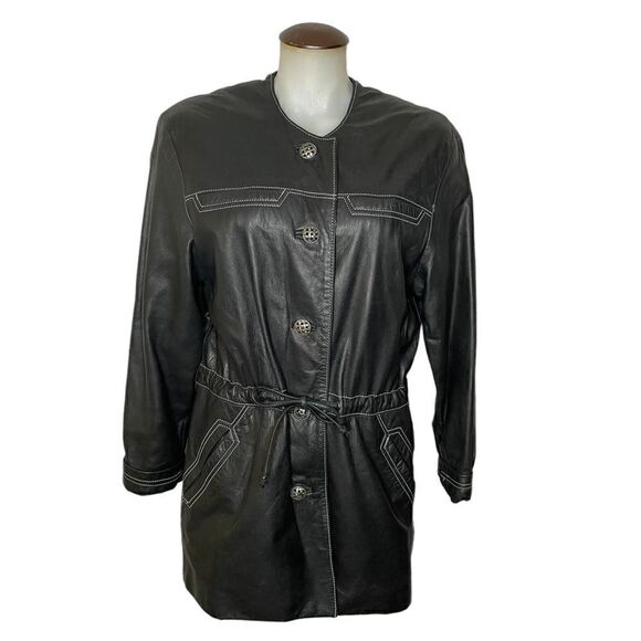 DANIER Leather Coat - Picture 2 of 15
